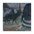 Trademark Fine Art Gauguin 'Christmas Night' Canvas Art, 14x14 AA01392-C1414GG
